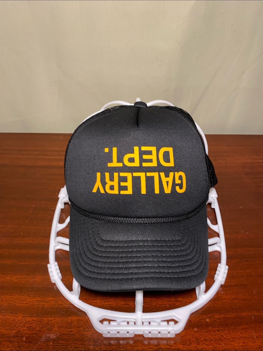 Gallery Dept Authentic F*cked Up Upside Down Yellow Logo Trucker Hat adjust O/S